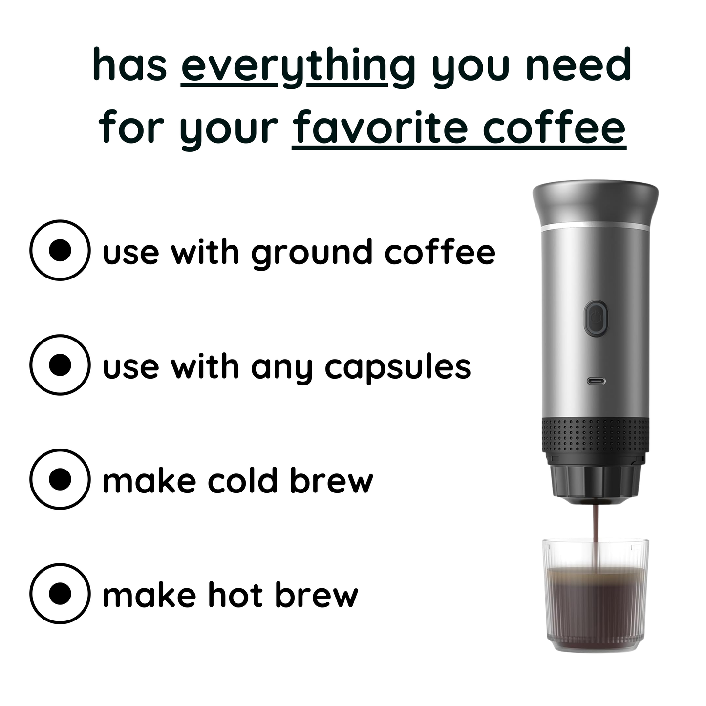 Gleers - Portable Coffee Machine