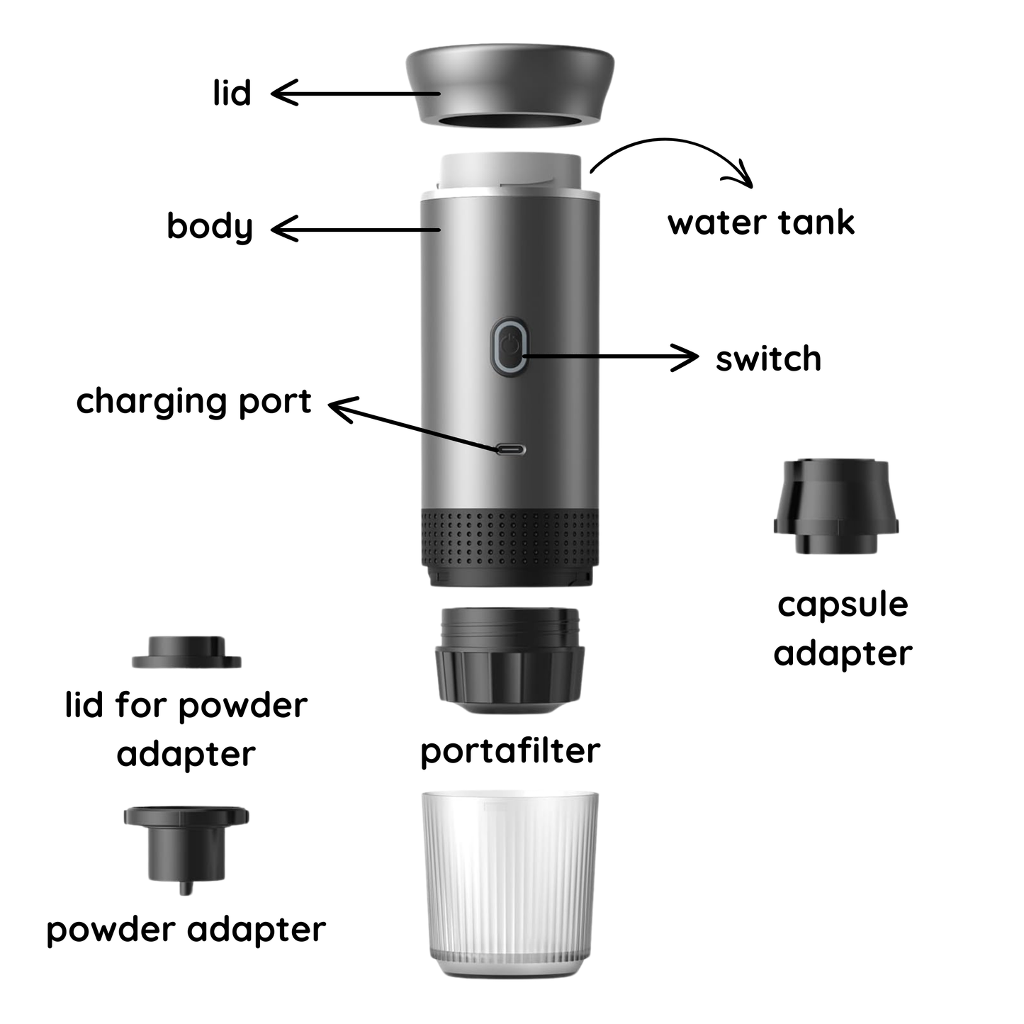 Gleers - Portable Coffee Machine