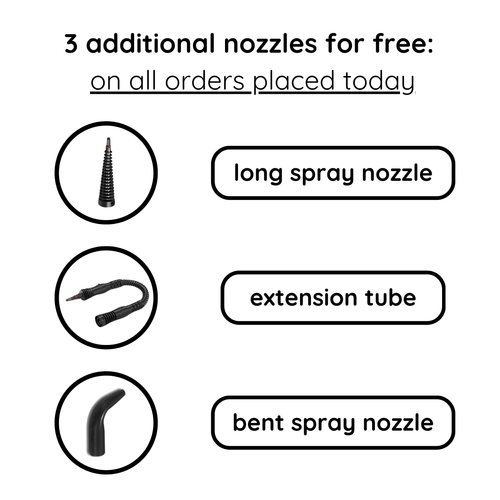 3 additional nozzles